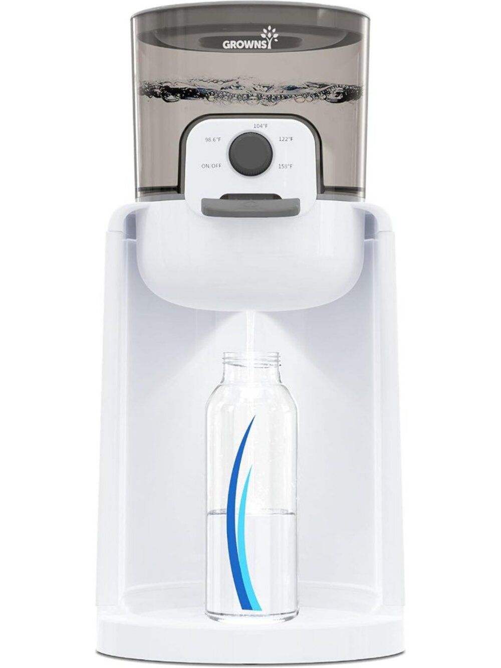 Instant Baby Bottle Warmer with Night Light & 4-Temp Control for Quick Heating